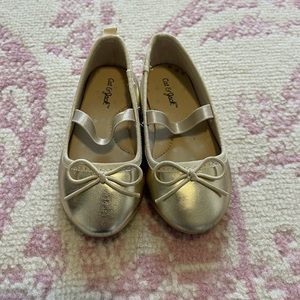 Cat and Jack Gold Toddler Dress Shoes